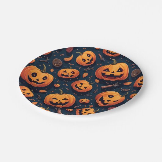 Halloween Pappteller (Schrägansicht)
