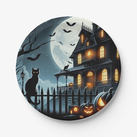 Halloween Pappteller (Vorderseite)