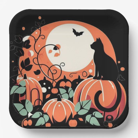 Halloween pappteller (Vorderseite)