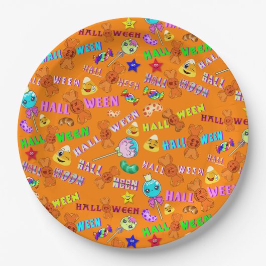 Halloween Pappteller (Vorderseite)