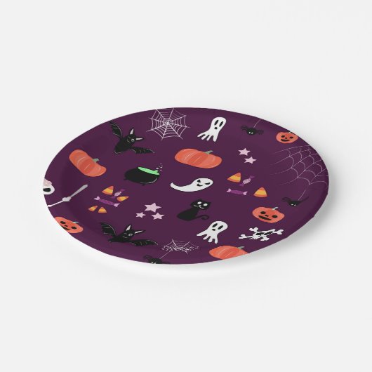 Halloween Pappteller (Schrägansicht)