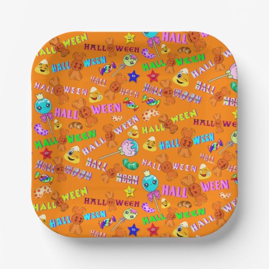 Halloween Pappteller (Vorderseite)