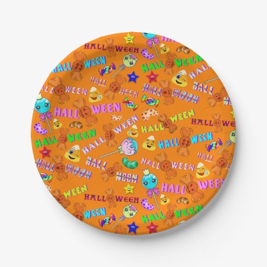 Halloween Pappteller (Vorderseite)