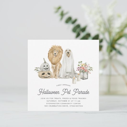 Halloween-Parade Einladung (Stehend Vorderseite)