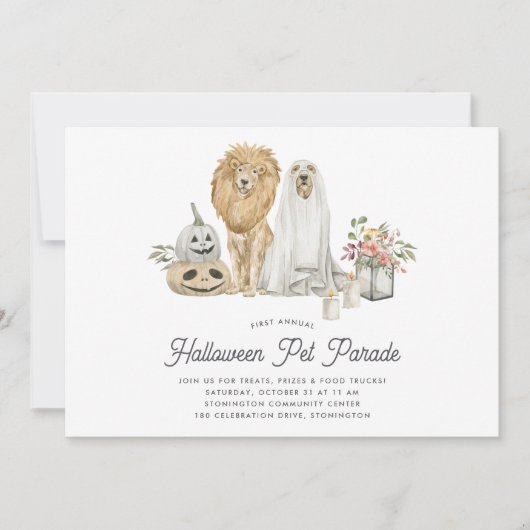 Halloween-Parade Einladung (Vorderseite)