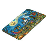 HALLOWEEN PARADE Hexe Giraffe Bear Zebra Skellies Magnet (Linke Seite)