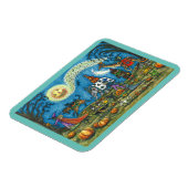 HALLOWEEN PARADE Hexe Giraffe Bear Zebra Skellies Magnet (Linke Seite)