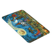 HALLOWEEN PARADE Hexe Giraffe Bear Zebra Skellies Magnet (Rechte Seite)