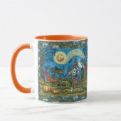 HALLOWEEN PARADE Hexe Giraffe Bear Zebra Skellies Tasse (Links)