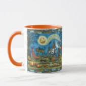 HALLOWEEN PARADE Hexe Giraffe Bear Zebra Skellies Tasse (Links)
