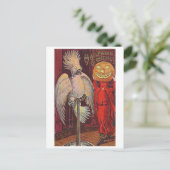 Halloween Parrot und Pumpkin Postkarte (Stehend Vorderseite)