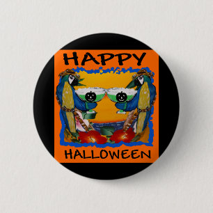 HALLOWEEN PARROTS BUTTON
