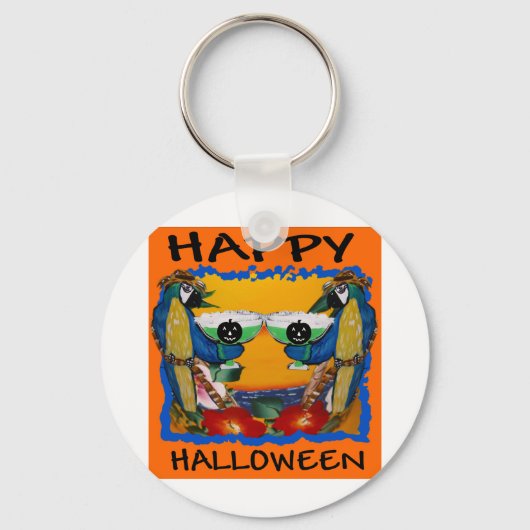 HALLOWEEN PARROTS SCHLÜSSELANHÄNGER (Vorderseite)