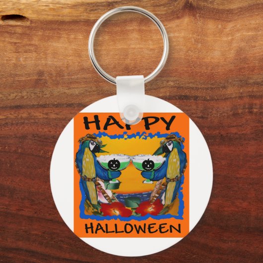 HALLOWEEN PARROTS SCHLÜSSELANHÄNGER (Vorderseite)