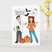 Halloween-Party #153 Karte (Gelbe Blume)