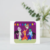 Halloween-Party 2! Postkarte (Stehend Vorderseite)