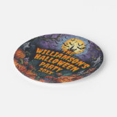 Halloween-Party 7 hinzufügen" Pappteller (Schrägansicht)