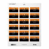 Halloween-Party-Adressetikett Adressaufkleber (Vorne)