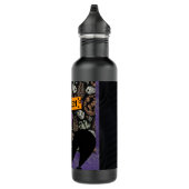 Halloween Party and Black Cat Edelstahlflasche (Rechts)