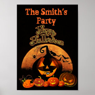 Halloween-Party (Anpassen!) Poster