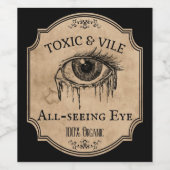 Halloween-Party Apothecary Taction Augendekor Weinetikett (Einzelnes Label)