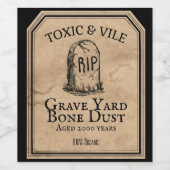 Halloween-Party Apothecary Tränke Dekoration Grab Weinetikett (Einzelnes Label)
