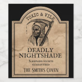 Halloween-Party Apothekarflasche Weinetikett (Einzelnes Label)