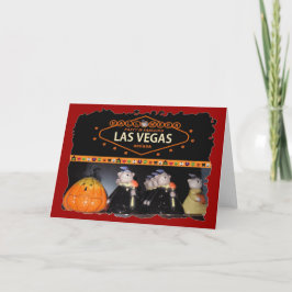 Halloween-Party auf der Las Vegas Card Karte