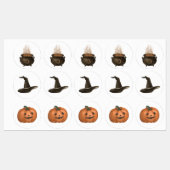 Halloween-Party Aufkleber Set (Blatt)