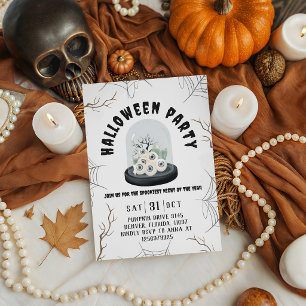 Halloween-Party-Augen-Cloche-Terrarium Einladung