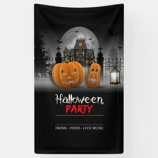 Halloween-Party-Banner Banner (Vertikal)
