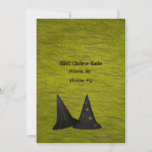 Halloween-Party Banner Einladung Grün Grunge (Rückseite)