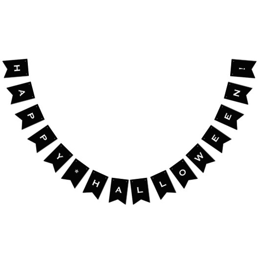 Halloween-Party-Banner mit individuellem Happy Wimpelkette (Alle)