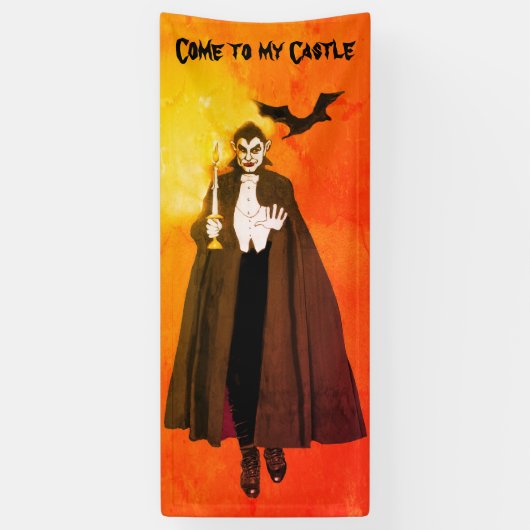 Halloween-Party-Banner von Dracula Banner (Vertikal)