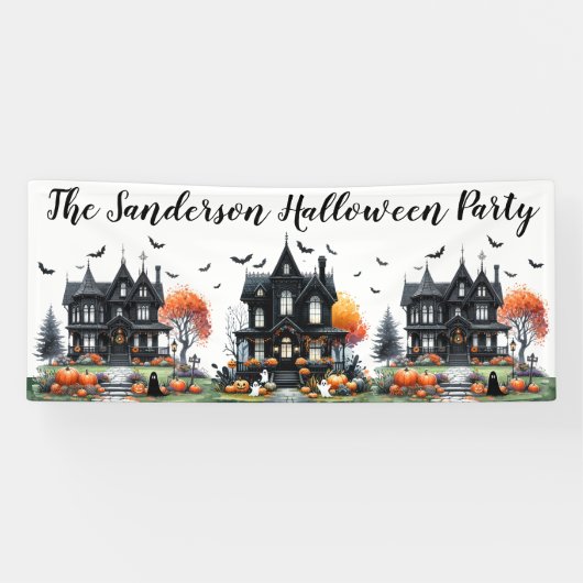Halloween-Party-Bannersignierung Banner (Horizontal)