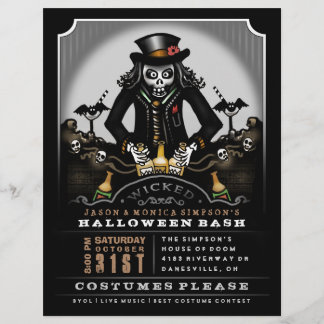 Halloween-Party Bash 8.5 x 11 Flyer
