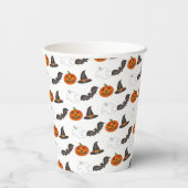 Halloween-Party Bat Pumpkin Hexenmeister Ghost Pappbecher (Rückseite)