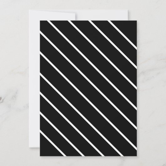 Halloween-Party Bat Schwarz und Weiß Spookes Kostü Einladung (Rückseite)