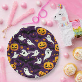 Halloween-Party Bats Pumpkin beängstigendes Muster Pappteller (Party)