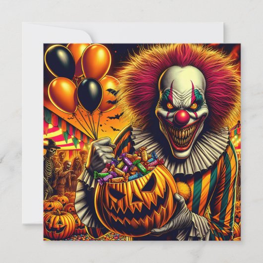 Halloween-Party | Beängstigend Clown Themed (Vorderseite)