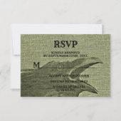 Halloween-Party Beängstigend Craw Gelbgrün Spooky RSVP Karte (Vorderseite)