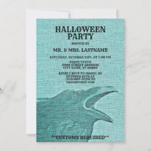 Halloween-Party Beängstigend Craw Green Spooky Einladung