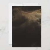 Halloween-Party Beängstigend Moon Black Cloudy Sky Einladung (Rückseite)