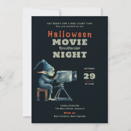 Halloween-Party Beängstigend Movie Night Ghoul Gre Einladung