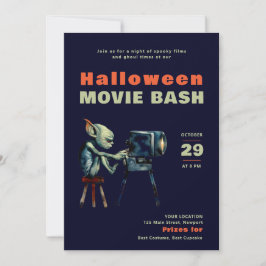 Halloween-Party Beängstigend Movies Night Imp Grem Einladung