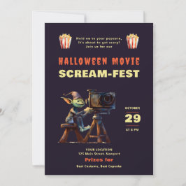 Halloween-Party Beängstigende Filme Night Scream F Einladung
