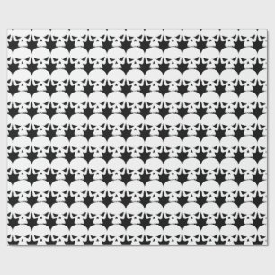 Halloween-Party-beängstigender Creepy weißer Geschenkpapier