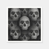 Halloween-Party | beängstigender Schädel Serviette (Vorderseite)