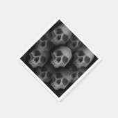 Halloween-Party | beängstigender Schädel Serviette (Ecke)