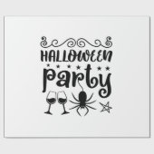 Halloween Party Birthday Geschenkpapier (Flach)